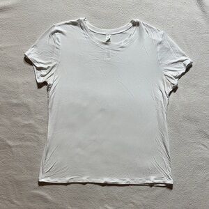 ALO Yoga All Day Short Sleeve White Women's Top.